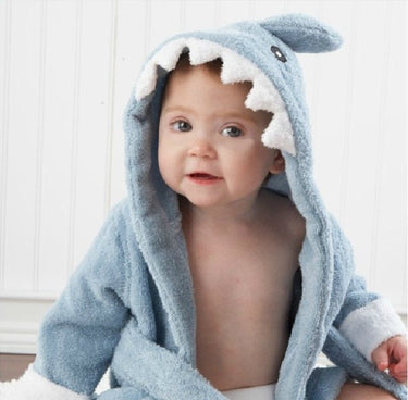 AnimalHug | Cálido y acogedor - Suave bata de baño para bebé de algodón con animales